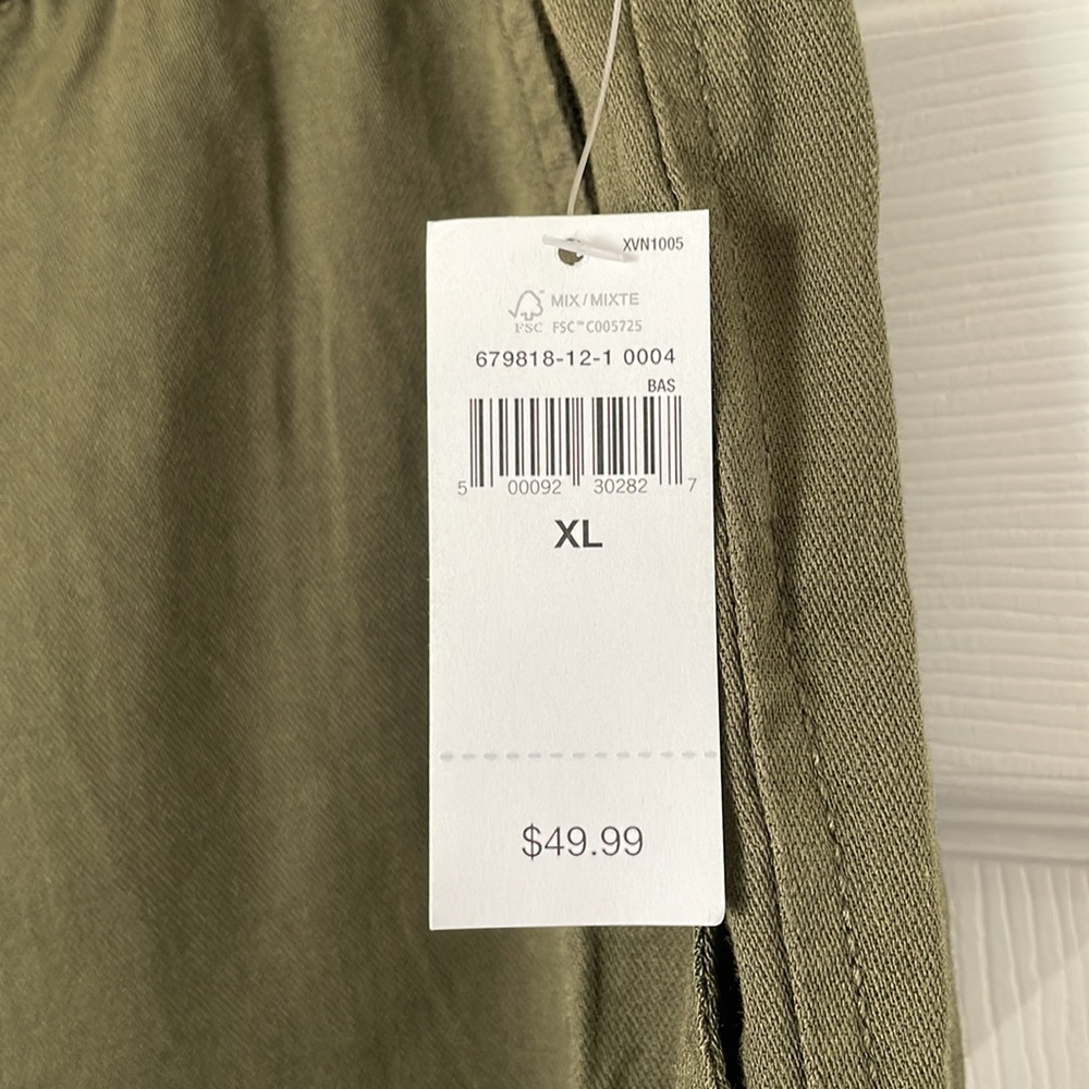 Gap Factory Army Jacket Green Twill Easy Pants with Washwell - Picture 6 of 7
